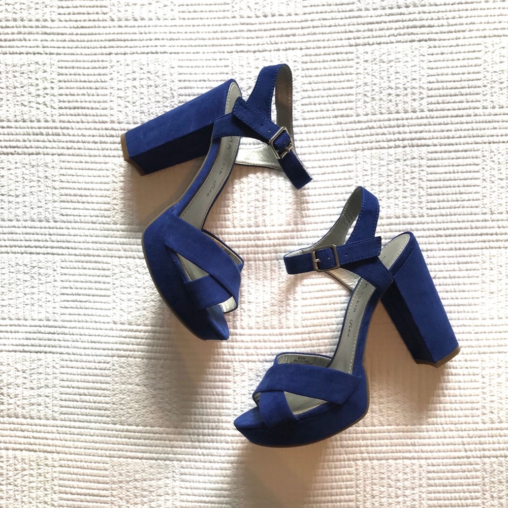 Blue Anne Klein iflex Block Heel